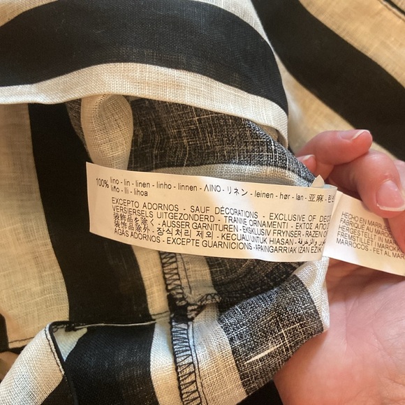 Zara Linen striped shirt - Picture 7 of 7